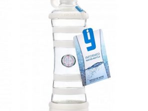 Biela white Inteligentná informovaná sklenená fľaša na vodu ekologická