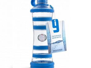 Modrá Blue Inteligentná informovaná sklenená fľaša na vodu i9