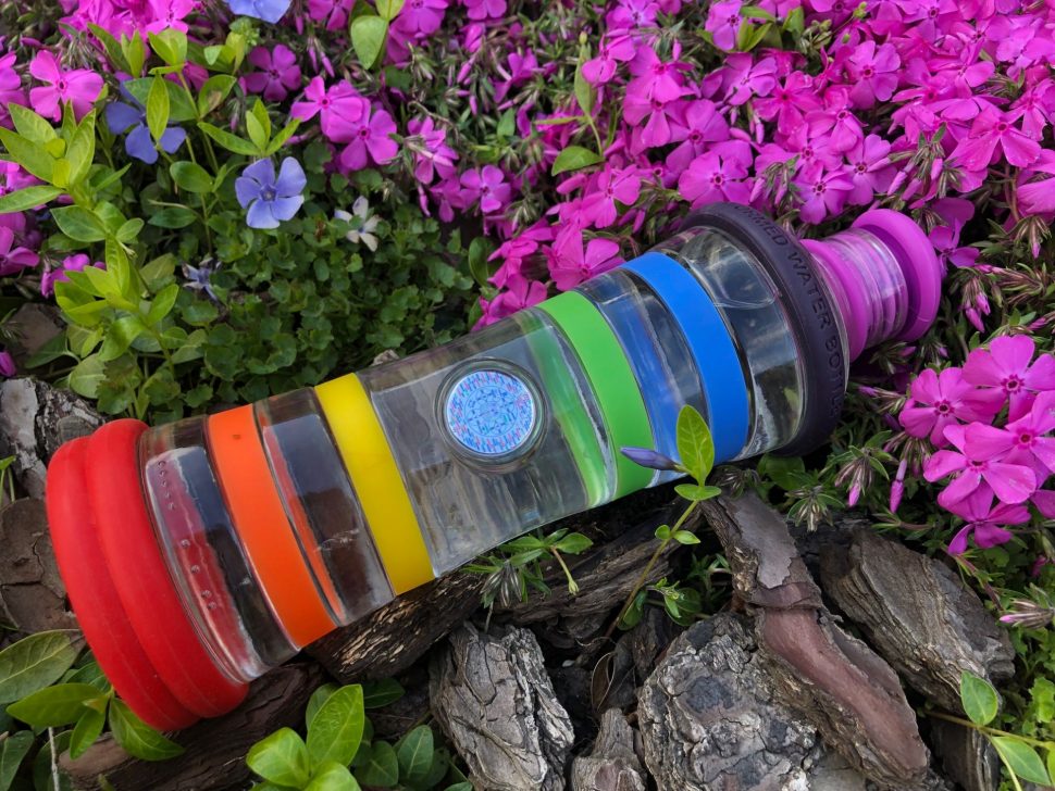Inteligentná informovaná i9 sklenená fľaša na vodu ekologická